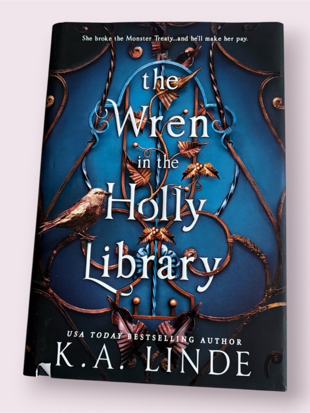 The Wren in the Holly Library by K. A. Linde - Hardcover